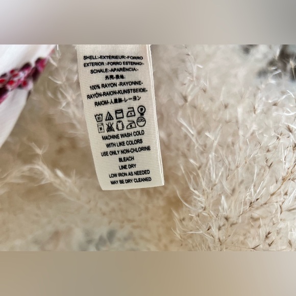 Free People Tree Swing Cream Pink Floral Mini Dress Tunic With Pockets Size S/M - Picture 13 of 17